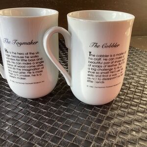 Bundle of 2 / Norman Rockwell Mugs / The Cobbler & The Toymaker